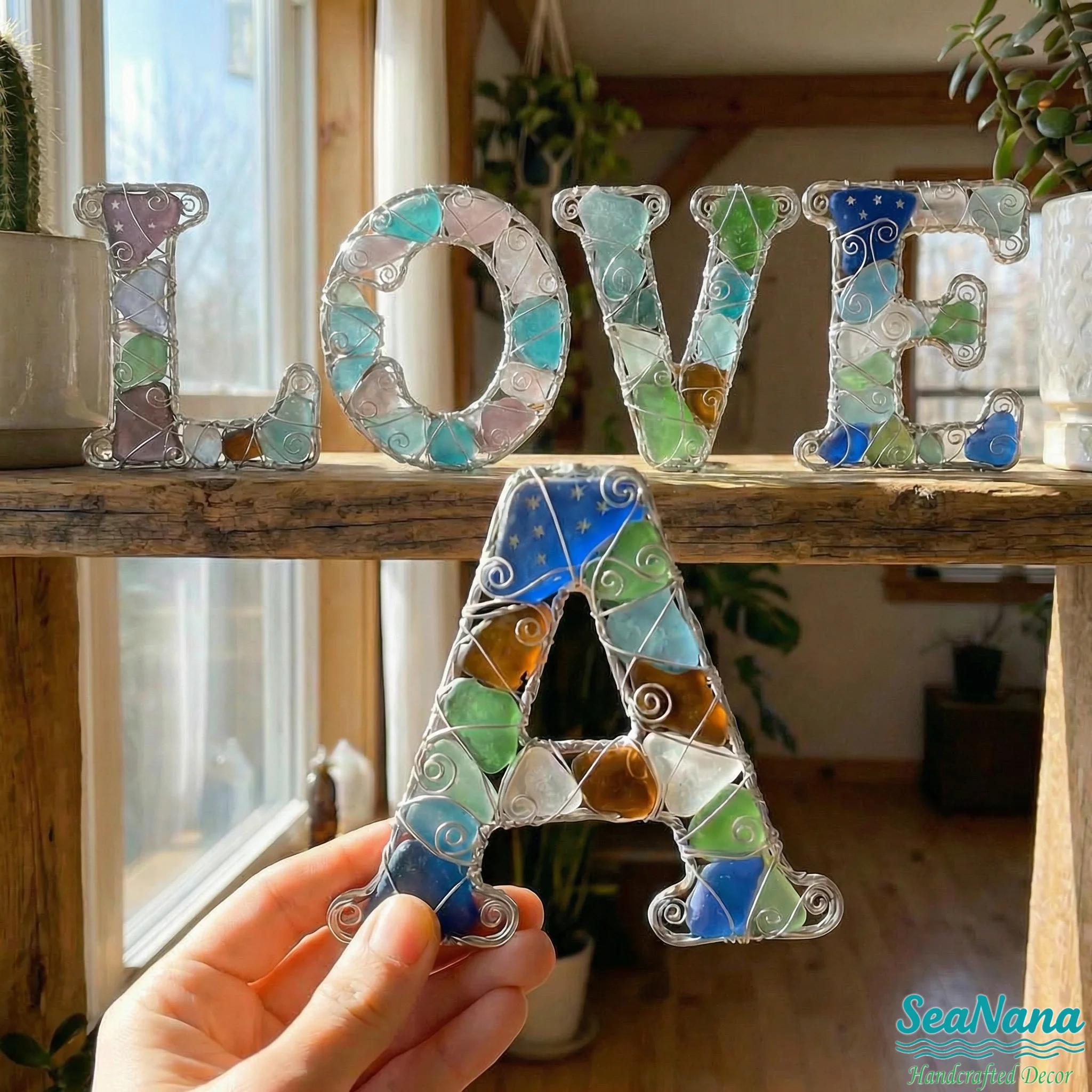 Sea Glass Art For love